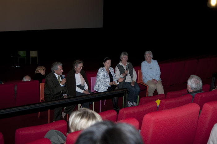 Marcel wieder, Armelle Jacquin, Betty  Wieder, Hellen Fraenkel Apple et No&euml;l Nedelco t&eacute;moignent au cin&eacute;ma de P&eacute;rigueux