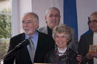Natan Holchaker, Michel Lugassy-Harel et Josie Levy Martin