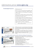 communiqué de presse juin 2009