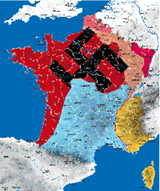 France en 1942, ligne de démarcation, zones italienne, interdite, occupée, libre…