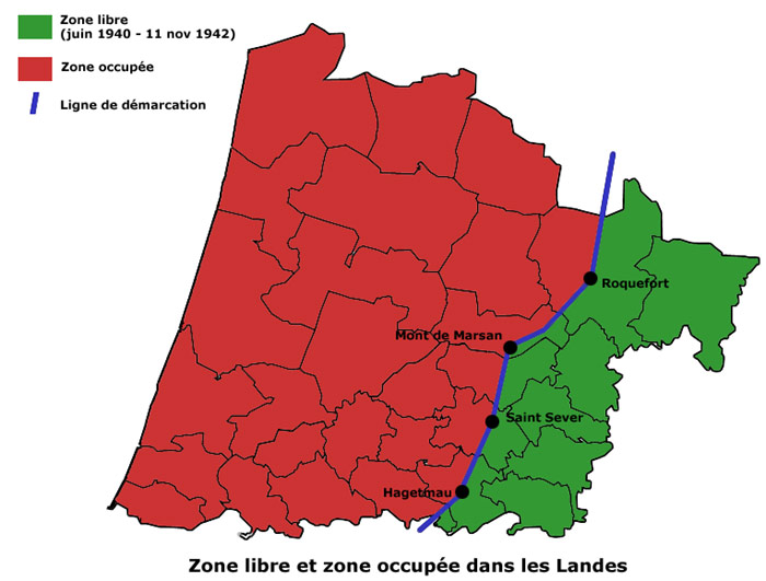 Saint-Sever en 1939-1945