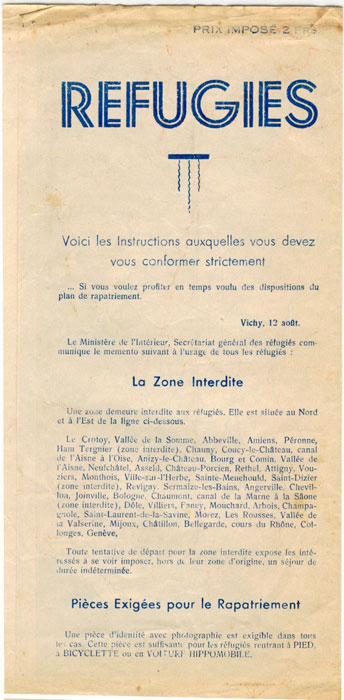 Departement de la Charente en 1939-1945